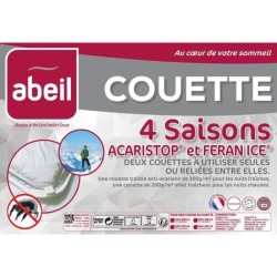 ABEIL Couette 4 Saisons ANTI-ACARIENS 220x240cm