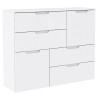 SIENNA Buffet style contemporain blanc brillant - L 115 cm