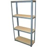 SODIAC Etagere de rangement 4 tablettes - 60 Kg par plateau - 150 x 73 x 27 cm