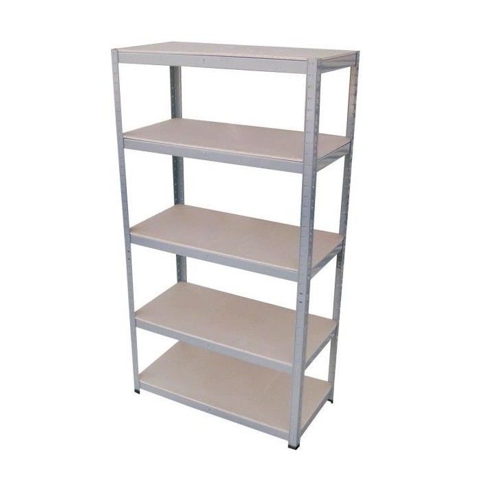 SODIAC Etagere-Rayonnage charge lourde 5 tablettes -175 Kg par plateau