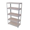 SODIAC Etagere-Rayonnage charge lourde 5 tablettes -175 Kg par plateau - 180 x 90 x 45 cm