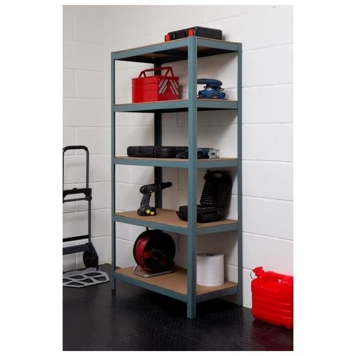 SODIAC Etagere-Rayonnage charge lourde 5 tablettes -175 Kg par plateau