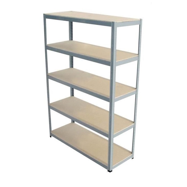SODIAC Etagere-Rayonnage charge lourde 5 tablettes -175 Kg par plateau