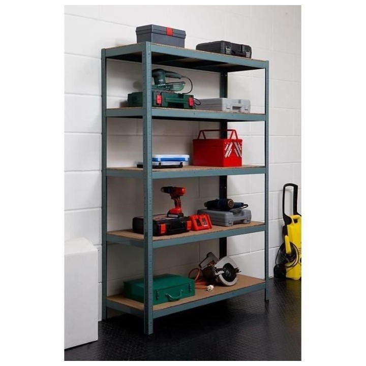 SODIAC Etagere-Rayonnage charge lourde 5 tablettes -175 Kg par plateau