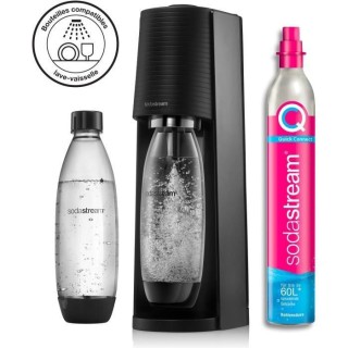 SODASTREAM TERRANLV - Machine TERRA Noire Pack 2 bouteilles LV + 1 cyl