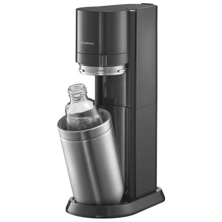 SODASTREAM DUONCB - Machine DUO Noire Pack 4 bouteilles (2 carafes DUO