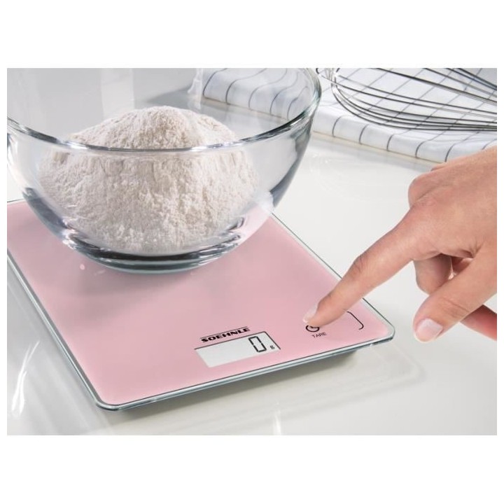 SoeHNLE Page Compact 300 Balance électronique - 5 kg / 1 g - Rose