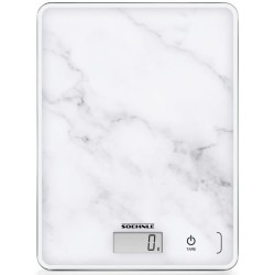 SoeHNLE Compact Balance électronique - 5 kg - Blanc effet marbre