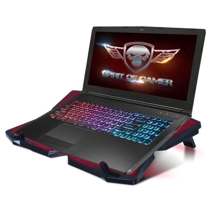 Spirit Of Gamer Refroidisseur PC AirBlade 500 Red - 17 - Quadruple ven