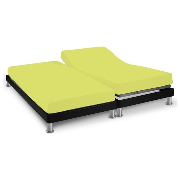 SOLEIL D'OCRE Drap housse 100% coton - Lit a tete et pieds relevables