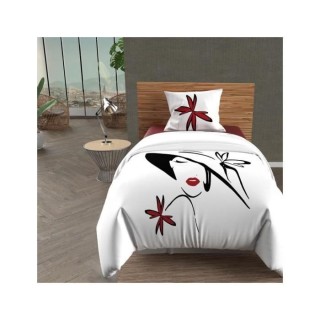 SOLEIL d'OCRE Parure de couette AVA - Coton - 140 x 200 cm