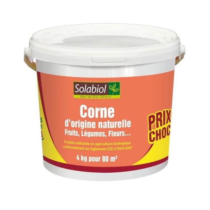 SOLABIOL SOCOR4 d'origine Naturelle 4 Kg Prix Choc | 100% Corne broyee