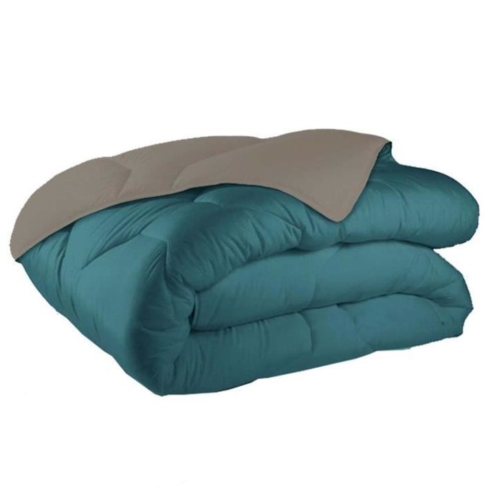 SOLEIL D'OCRE Couette Bicolore - 240 x 220 cm - Celadon lin
