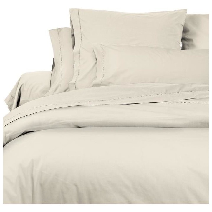 SOLEIL d'OCRE Lot de 2 Taies d'Oreiller Camille - Coton percale - 65 x
