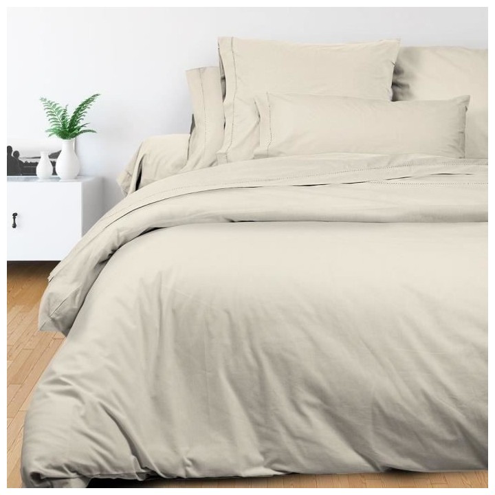 SOLEIL d'OCRE Lot de 2 Taies d'Oreiller Camille - Coton percale - 65 x