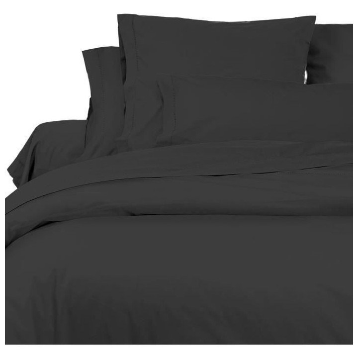 SOLEIL d'OCRE Lot de 2 Taies d'Oreiller Camille - Coton percale - 65 x