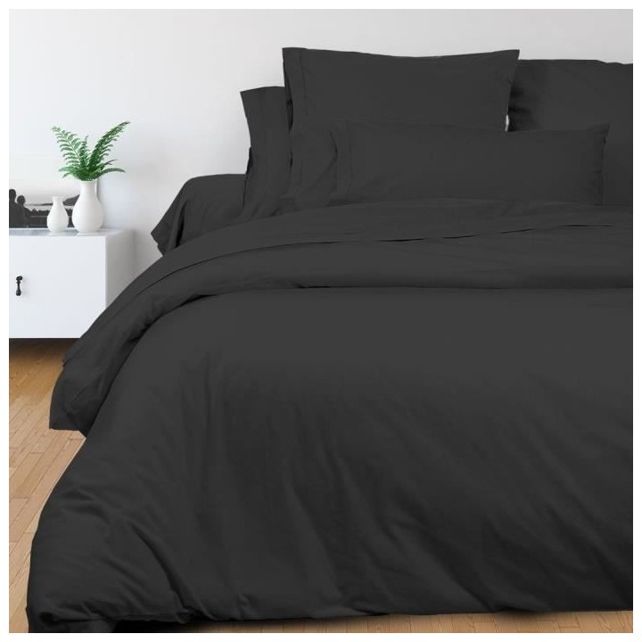 SOLEIL d'OCRE Lot de 2 Taies d'Oreiller Camille - Coton percale - 65 x