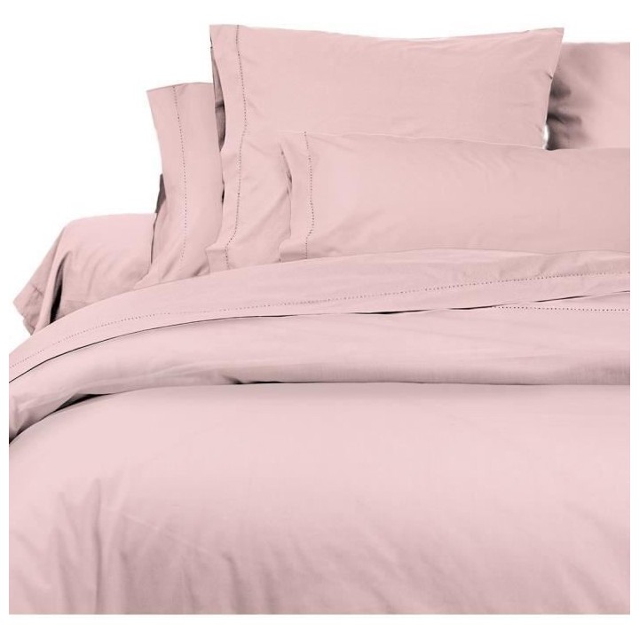 SOLEIL d'OCRE Lot de 2 Taies d'Oreiller Camille - Coton percale - 65 x