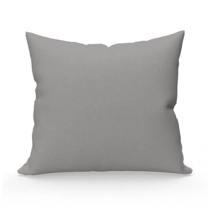 SOLEIL D'OCRE Lot de 2 Taies d'oreiller 65x65 cm en coton uni 57 Fils