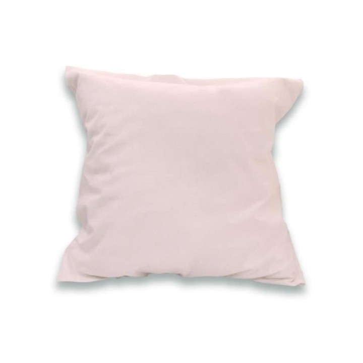 SOLEIL d'OCRE Lot de 2 Taies d'oreiller 100% Coton 65x65 cm Rose