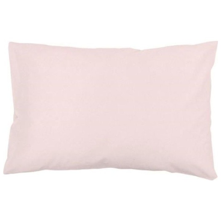 SOLEIL d'OCRE Lot de 2 Taies d'oreiller 100% Coton 50x75 cm Rose