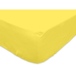 SOLEIL d'OCRE Drap housse 100% Coton 160x200 cm Jaune