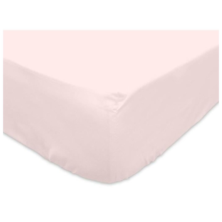 SOLEIL d'OCRE Drap housse 100% Coton 160x200 cm Rose