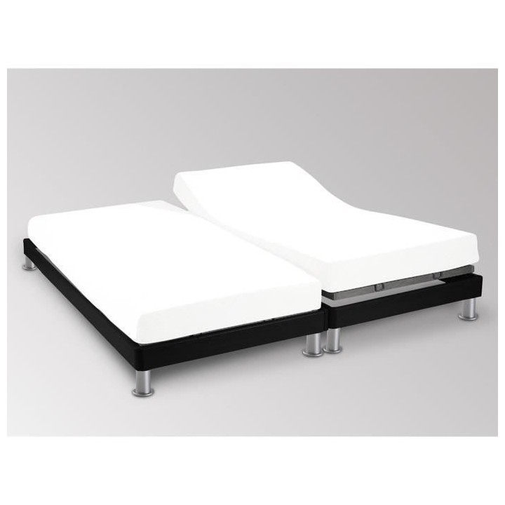 SOLEIL D'OCRE Drap housse 2x80x200 cm en coton 57 Fils - Uni blanc