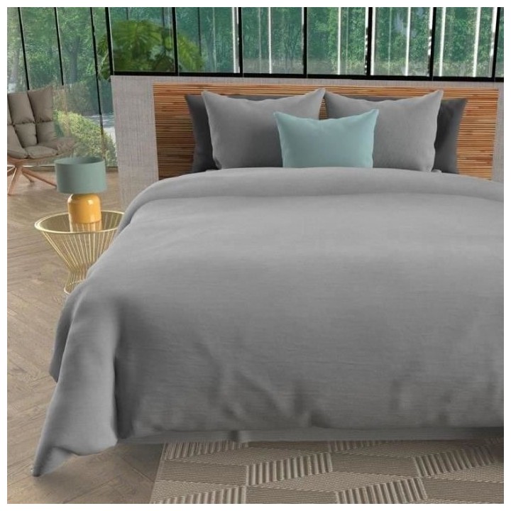 SOLEIL d'OCRE Parure de couette Boheme - Microfibre lavée - 220 x 240