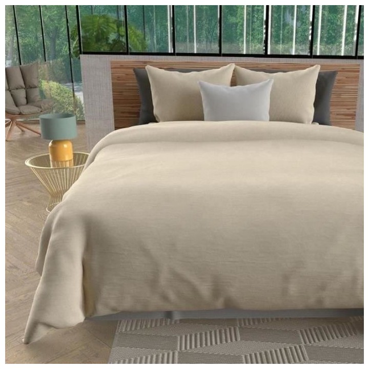 SOLEIL d'OCRE Parure de couette Boheme - Microfibre lavée - 220 x 240