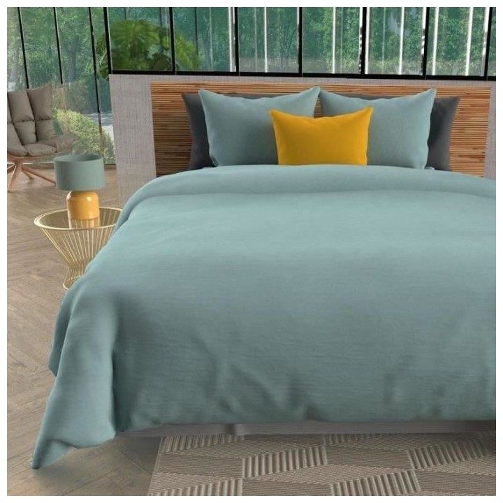 SOLEIL d'OCRE Parure de couette Boheme - Microfibre lavée - 220 x 240