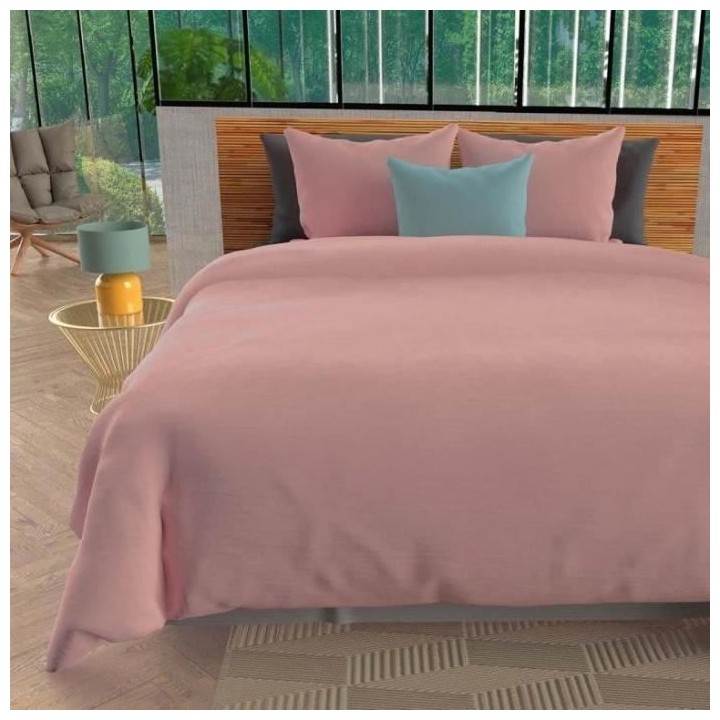 SOLEIL d'OCRE Parure de couette Boheme - Microfibre lavée - 220 x 240