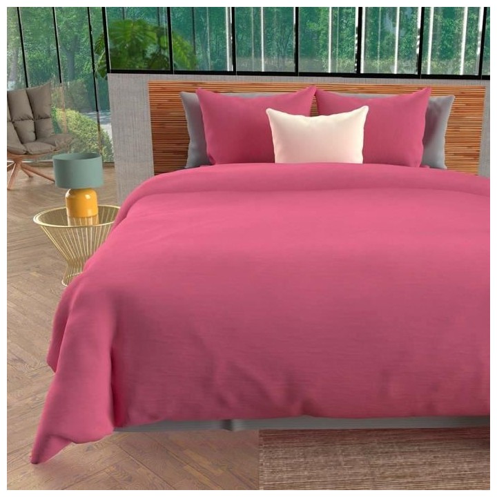 Parure housse de couette BOHEMA - 260 x 240 cm - En microfibre lavée