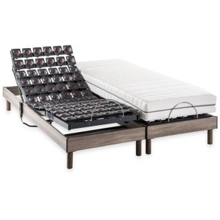 DEKO DREAM Ensemble matelas+sommier relaxation électrique ERGO 9 Drea
