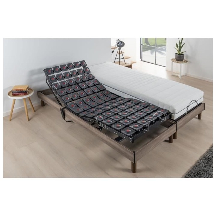 DEKO DREAM Ensemble matelas+sommier relaxation électrique ERGO 9 Drea