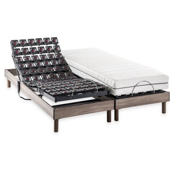 DEKO DREAM Ensemble matelas+sommier relaxation électrique ERGO 9 Drea