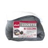 ABEIL Couette Bicolore - 220 x 240 cm - Blanc et gris