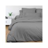 SOLEIL d'OCRE Drap plat Camille - Coton percale - 260 x 300 - Gris