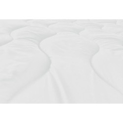 ABEIL Couette Bicolore - 220 x 240 cm - Blanc et gris