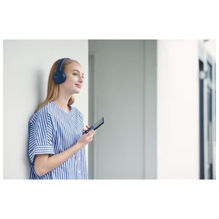 SONY WHCH510L Casque Bluetooth sans fil - Autonomie 35h - Bleu