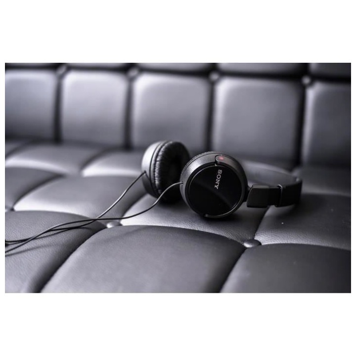 Casques/casque Sony, noir, 12-22 kHz, câble de 1,2 m