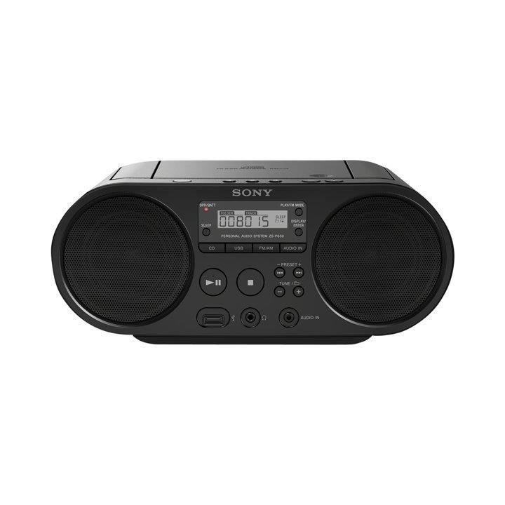 SONY - Boombox ZSPS50B.CED CD USB - AM-FM - Noir