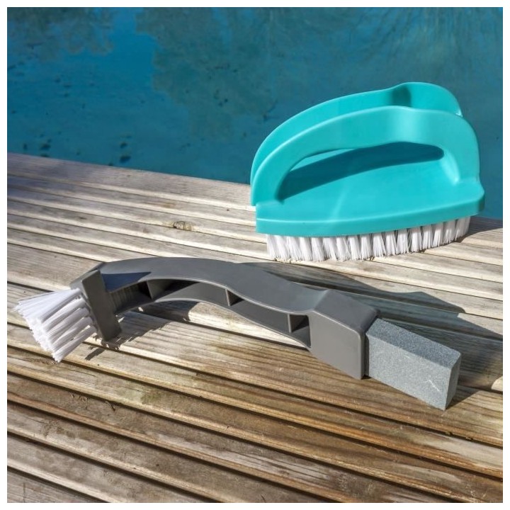 SPOOL Brosse a main luxe avec petite brosse de précision détachable