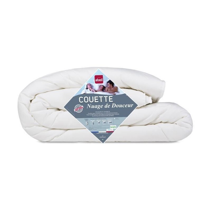 ABEIL Couette légere NUAGE de DOUCEUR 200x200 cm blanc