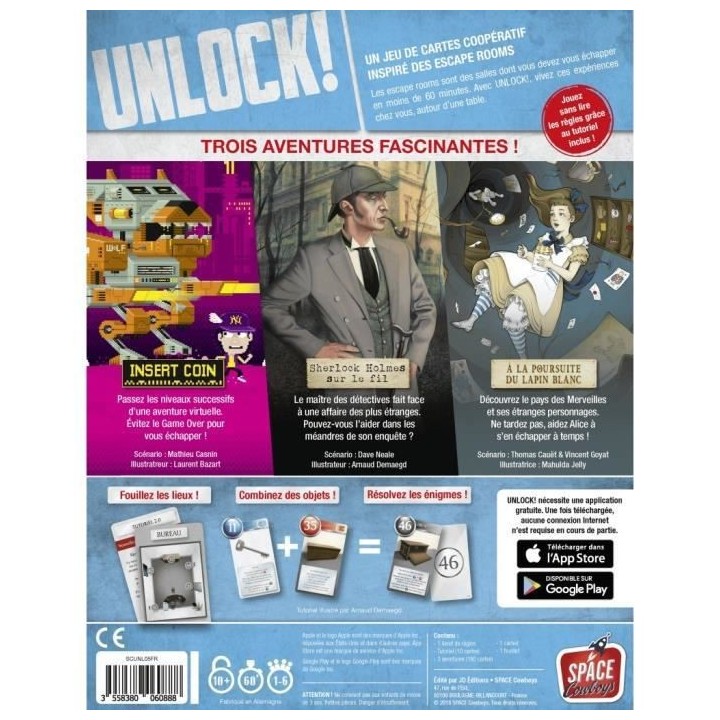 Space Cowboys | Unlock! : Heroic Adventures | Unbox Now | Jeu de soci