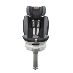 Siege auto enfant SPARCO rotatif 360° - Groupe 0+/1/2/3 - Isofix + pied - 9-25 kg - Noir/Gris