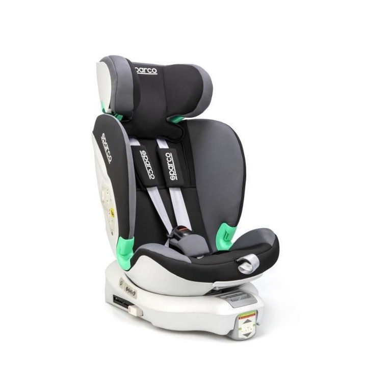 Siege auto enfant SPARCO rotatif 360° - Groupe 0+/1/2/3 - Isofix + pi