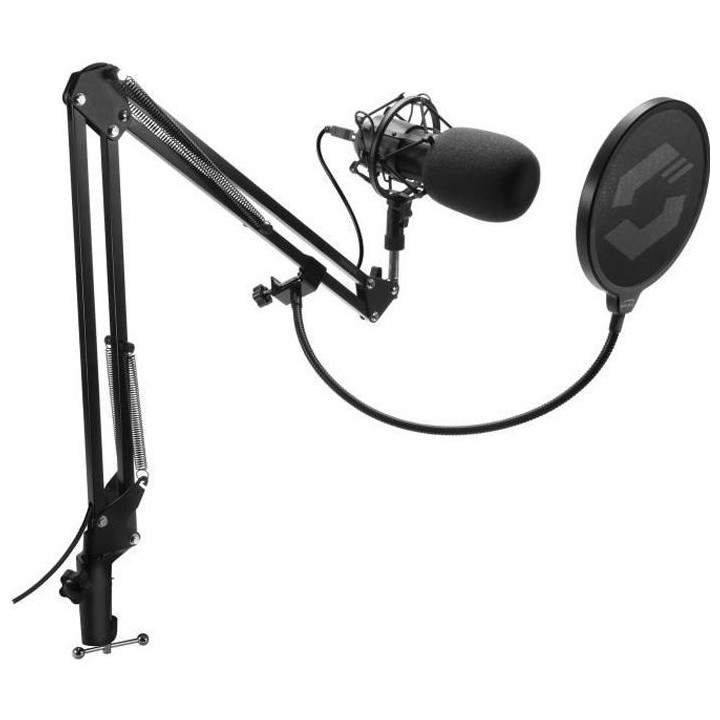 SPEED LINK Kit Streaming Volity Ready - Ensemble micro + Bras + Filtre