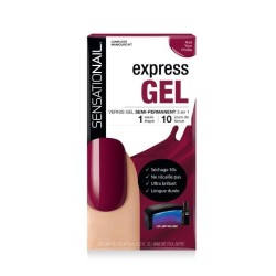 SENSATIONAIL Starter Kit Express Gel vernis gel semi-permanent Red Your Profile 3en 1 - Rouge