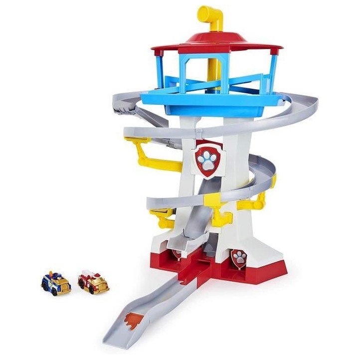 PAT PATROUILLE - QUARTIER GENERAL + 2 VEHICULES TRUE METAL Chase Marcu